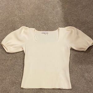 Endless Rose Cream Puff Sleeve Blouse (worn once)